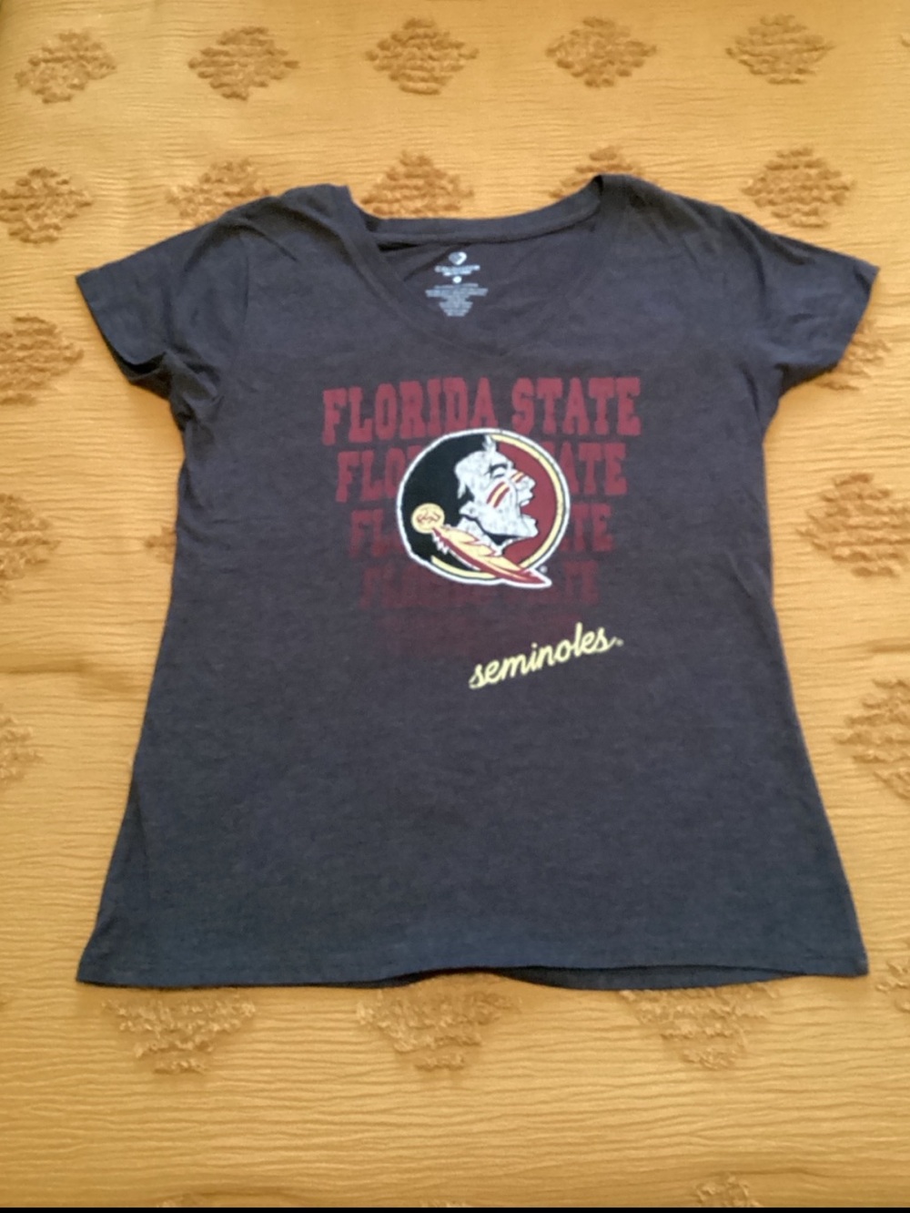 Women’s Colosseum  Florida State Seminoles Graphic Tee Charcoal Gray